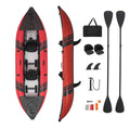 S AFSTAR Inflatable Kayak, 2 Person Canoe with 507 lbs Capacity, Drop-Stitch Floor, All Accessories & Carry Bag, 12.5 ft Large S