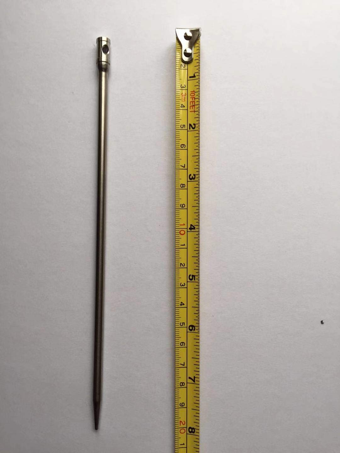 Hdewind Titanium Alloy Straight Tent Stakes, 8 Inches Long. 12 Pcs Per Package