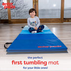 Flybar Antsy Pants Tumbling Mat - Gymnastics Mat, Easy To Clean Gym Mat, Sturdy, Foldable Tumbling Mat For Kids, Padded, Lightwe