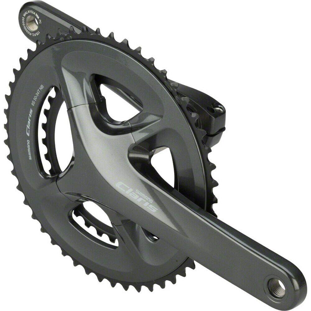 Shimano Claris Fc-R2000 Crankset - 175Mm, 8-Speed, 50/34T, 110 Bcd, Hollowtech Ii Spindle Interface, Black