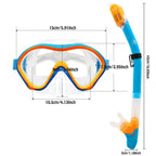 Kids Snorkeling Gear Dry Snorkel Hhao Sport Kids Snorkel Set Junior Anti Fog 180       Panoramic View, Swim Goggles With Nose Co