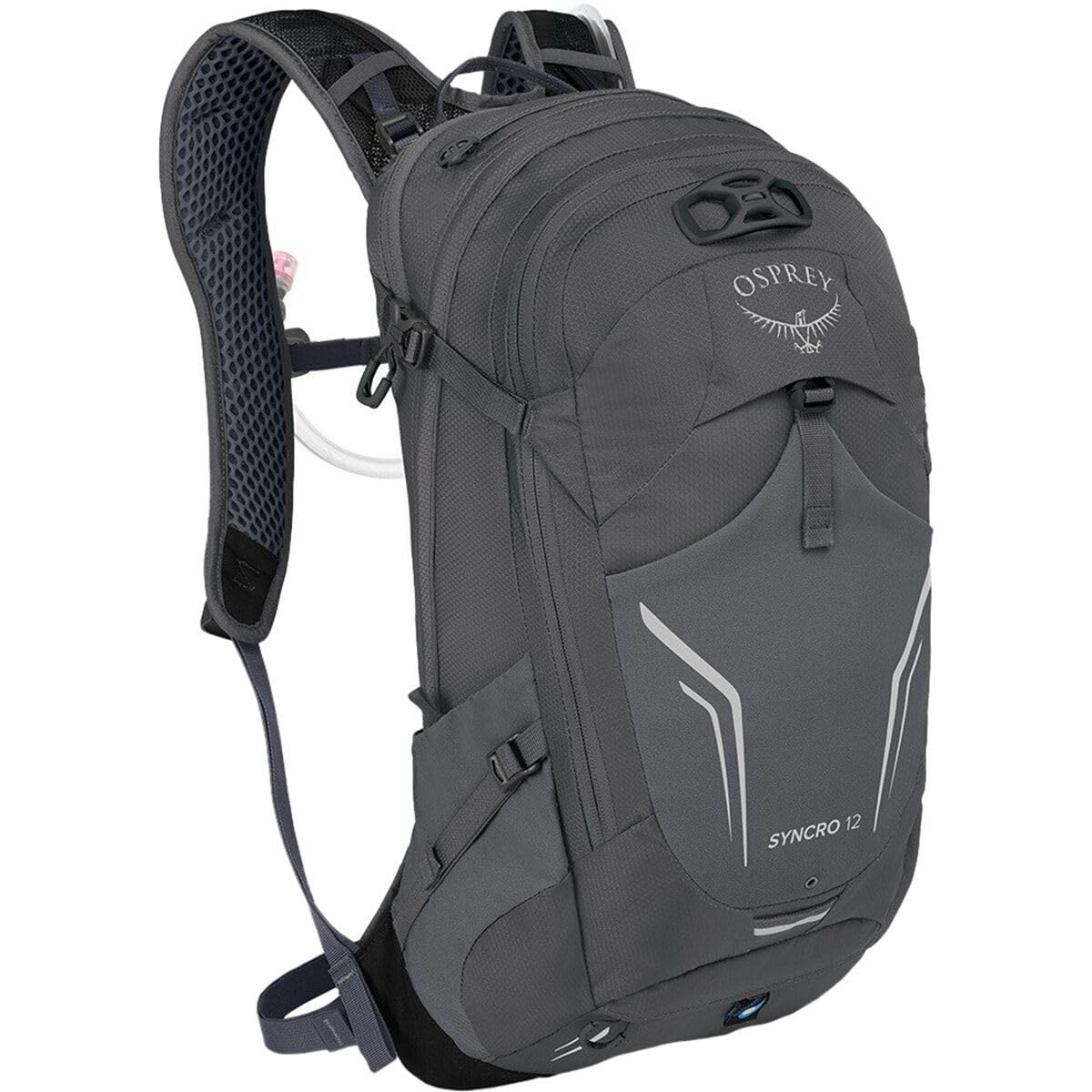 Osprey Syncro 12L Mens Hiking Backpack with Hydraulics Reservoir, Coal Grey