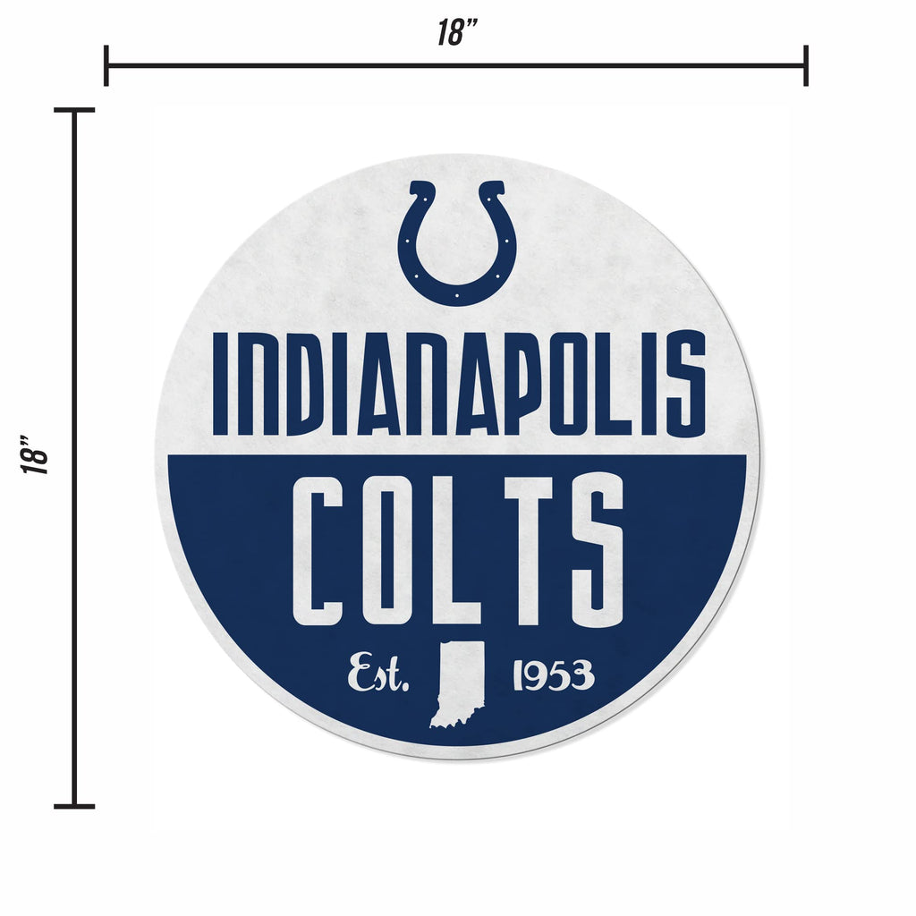 Rico Industries Nfl Football Indianapolis Colts Classic Shape Cut Pennant - Home And Living Room D  Cor - Soft Felt Ez To Hang