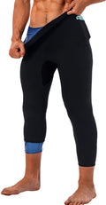 LMCOB Sauna Sweat Short Pants for Men Hot Thermo Leggings Sauna Compression Pants for Gym Polymer Pants Workout Fitness Exercise