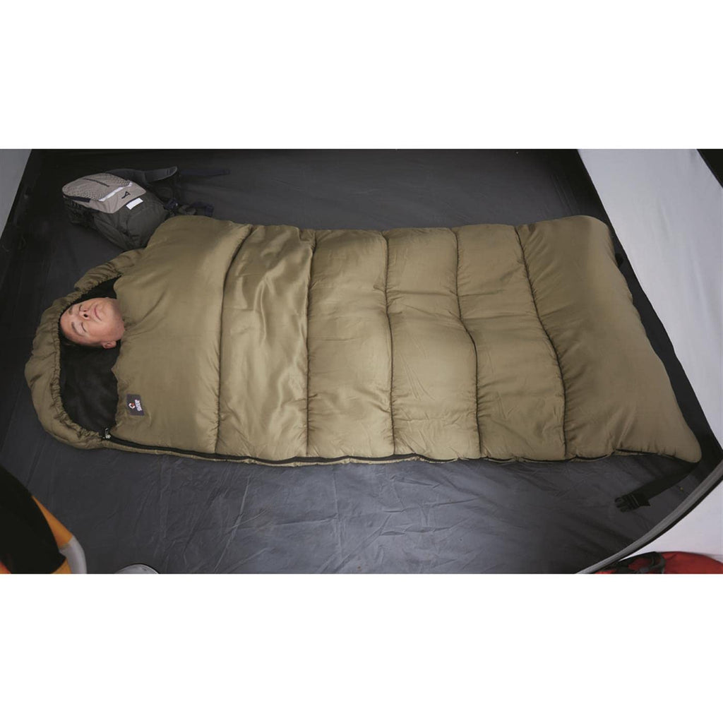 Guide Gear -15 Degree Fleece Lined Sleeping Bag For Adults And Kids Warm Winter Cold Weather Lightweight Portable For Camping, B