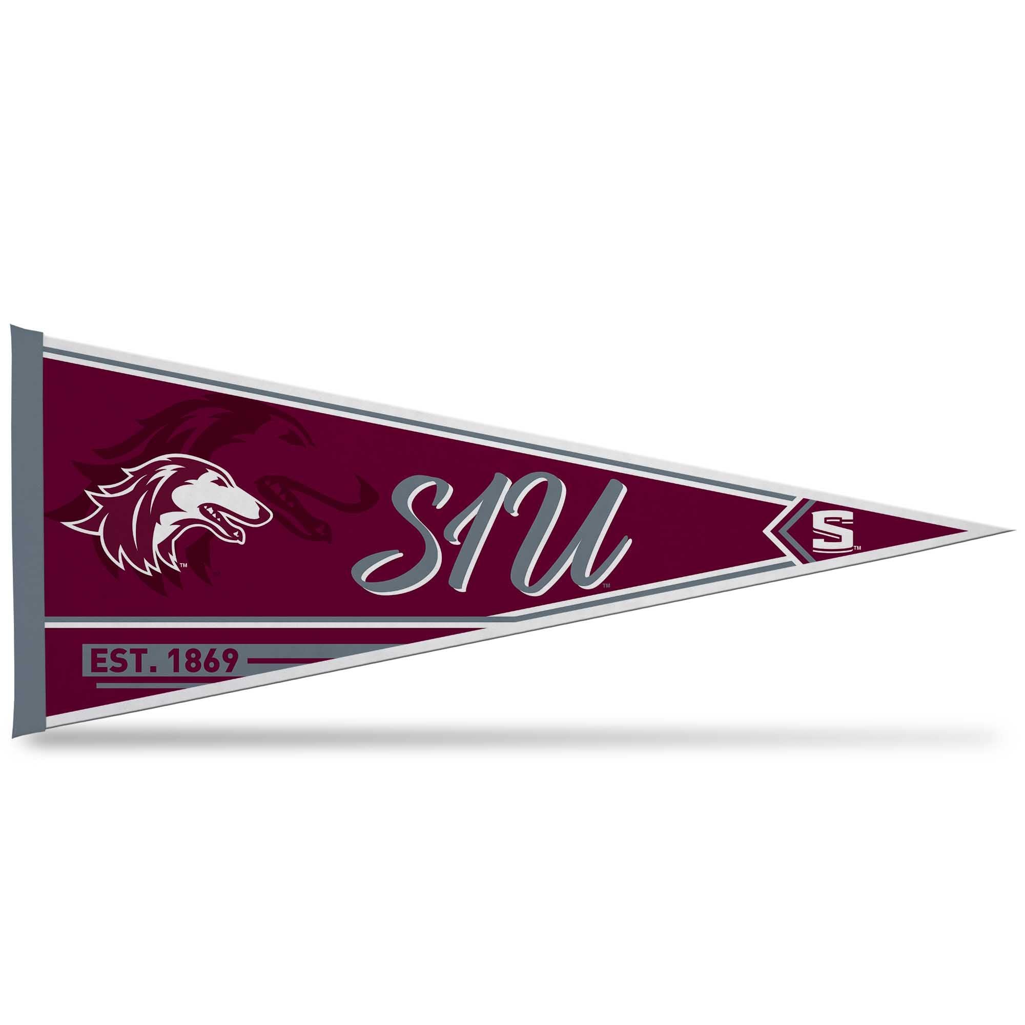 Rico Industries Ncaa Southern Illinois Salukis Classic 12'' X 30'' Felt Wall D  Cor Pennant - Great For Home/Bed Room/Man Cave D