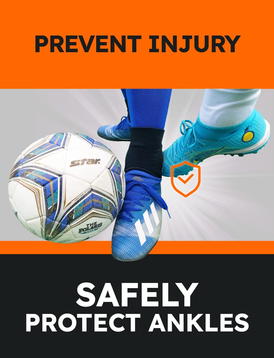 Addy & Plusy Sports Ankle Guard Soccer Guard 1 Pair White