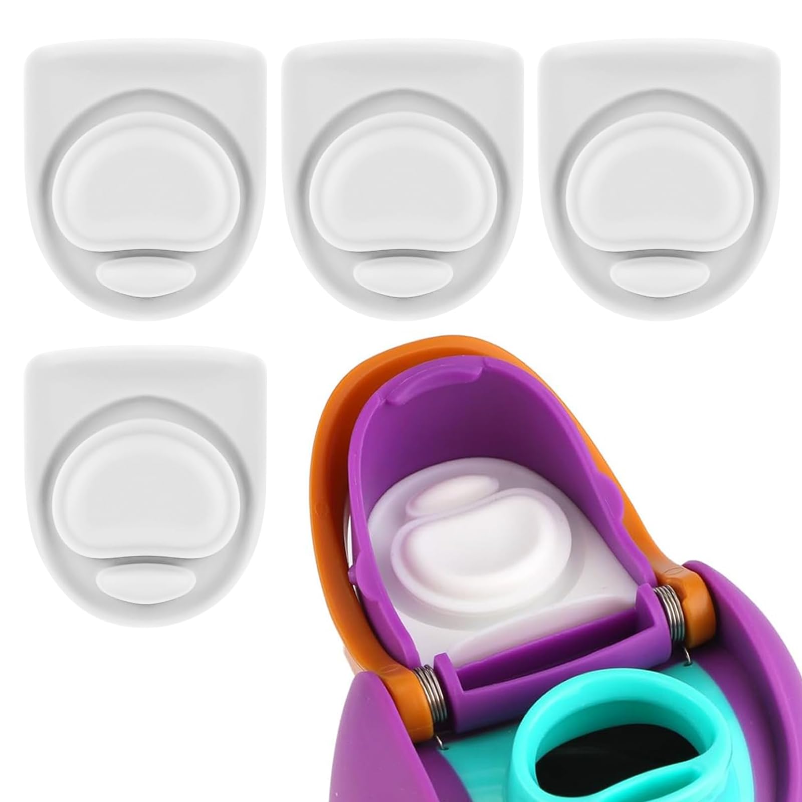 4pcs Replacement Stopper Compatible with Owala FreeSip 24oz 32oz,Water Bottle Top Gasket Lid for Owala 16/19/24/32/40oz Seal Bot
