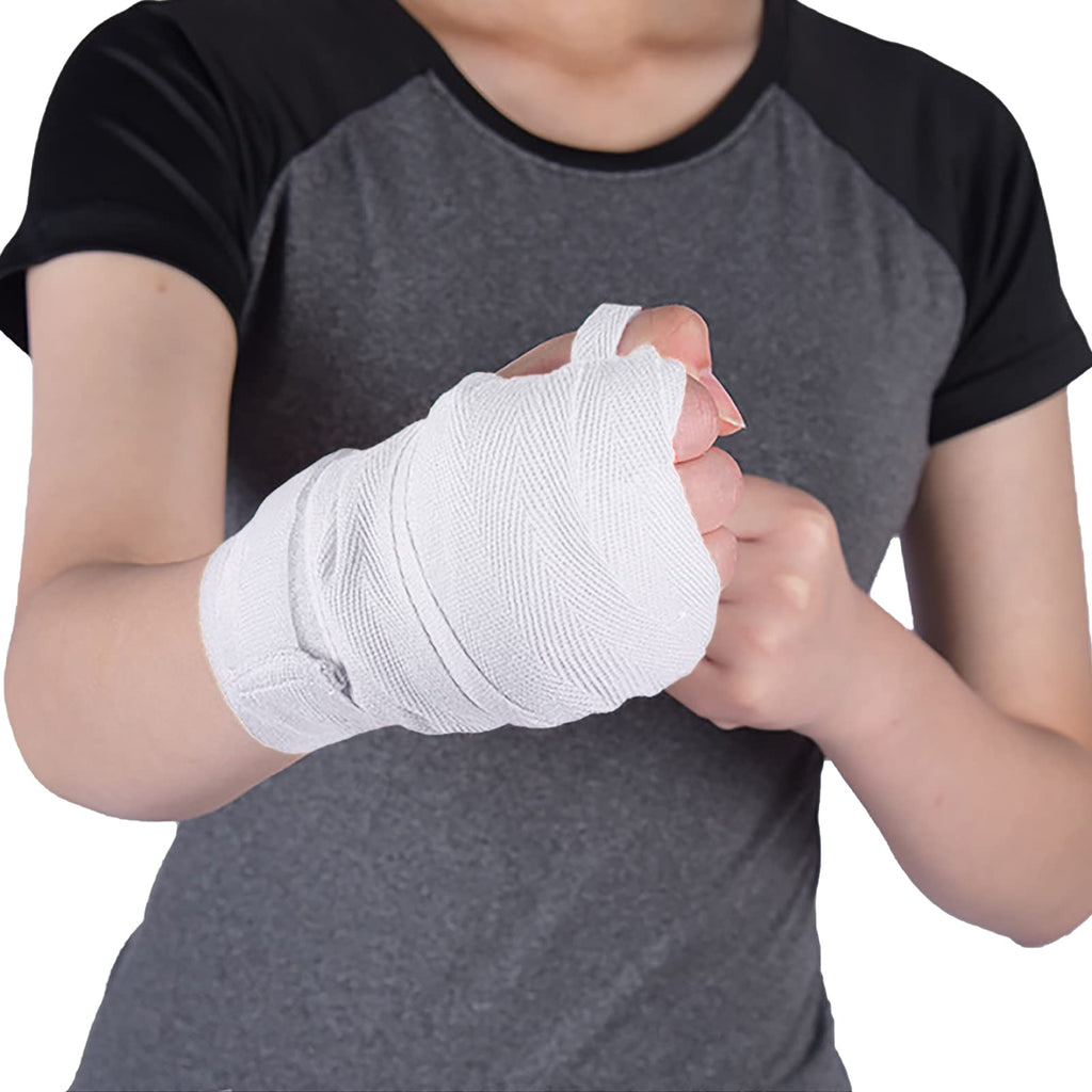 2 Pieces Boxing Hand Wraps Elastic Wrist Compression Bandage Training Sparring Inner Gloves For Martial Arts Kickboxing Muay Tha