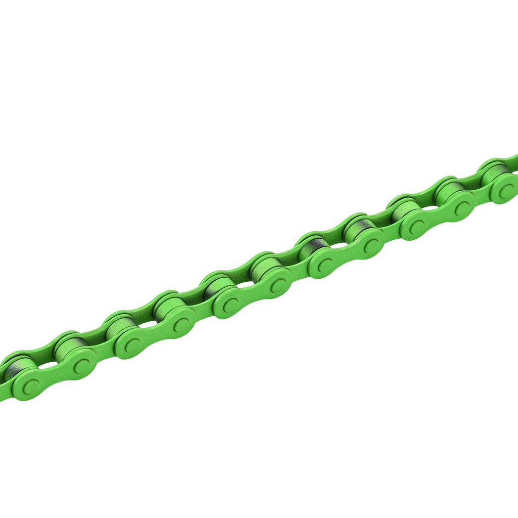 Zonkie Single-Speed Bicycle Chain 1/2 X 1/8 Inch 116 Links (Green, 1/2'' 1/8'' 116 Links)
