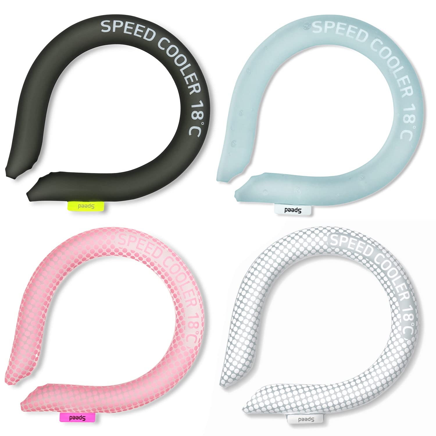 Speedusa Insta Speed Neck Coolers (2-Pack) (Pinkdot & Darkgray)