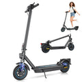 Electric Scooter,28 Mile Range Double Shock Absorption System,10   Solid Tires,Up to 25MPH,500W Powerful Motor,540W/H Foldable E