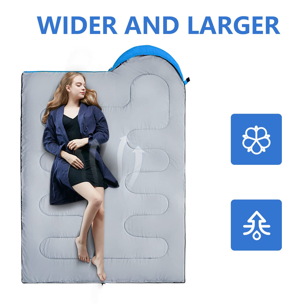 Orthomtex Sleeping Bags For Adults,Kids & Girls-Warm & Cold Weather Lightweight Waterproof Sleeping Bag Backpack,Great For 3-4 S