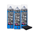 Muc-Off Silicon Shine 500ml, 3-Pack | Quick-Dry & Dirt-Repellent | Enhances Metal, Plastic & Rubber | Suitable for Bicycles, Mot