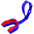 Oral Mart Blue/Red Strapped Youth Mouth Guard For Kids - Sports Mouthguard With Strap For Football, Ice Hockey, Lacrosse, Taekwo