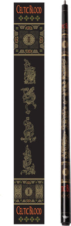 Viper Underground 58'' 2-Piece Billiard/Pool Cue, Celtic Blood, 21 Ounce