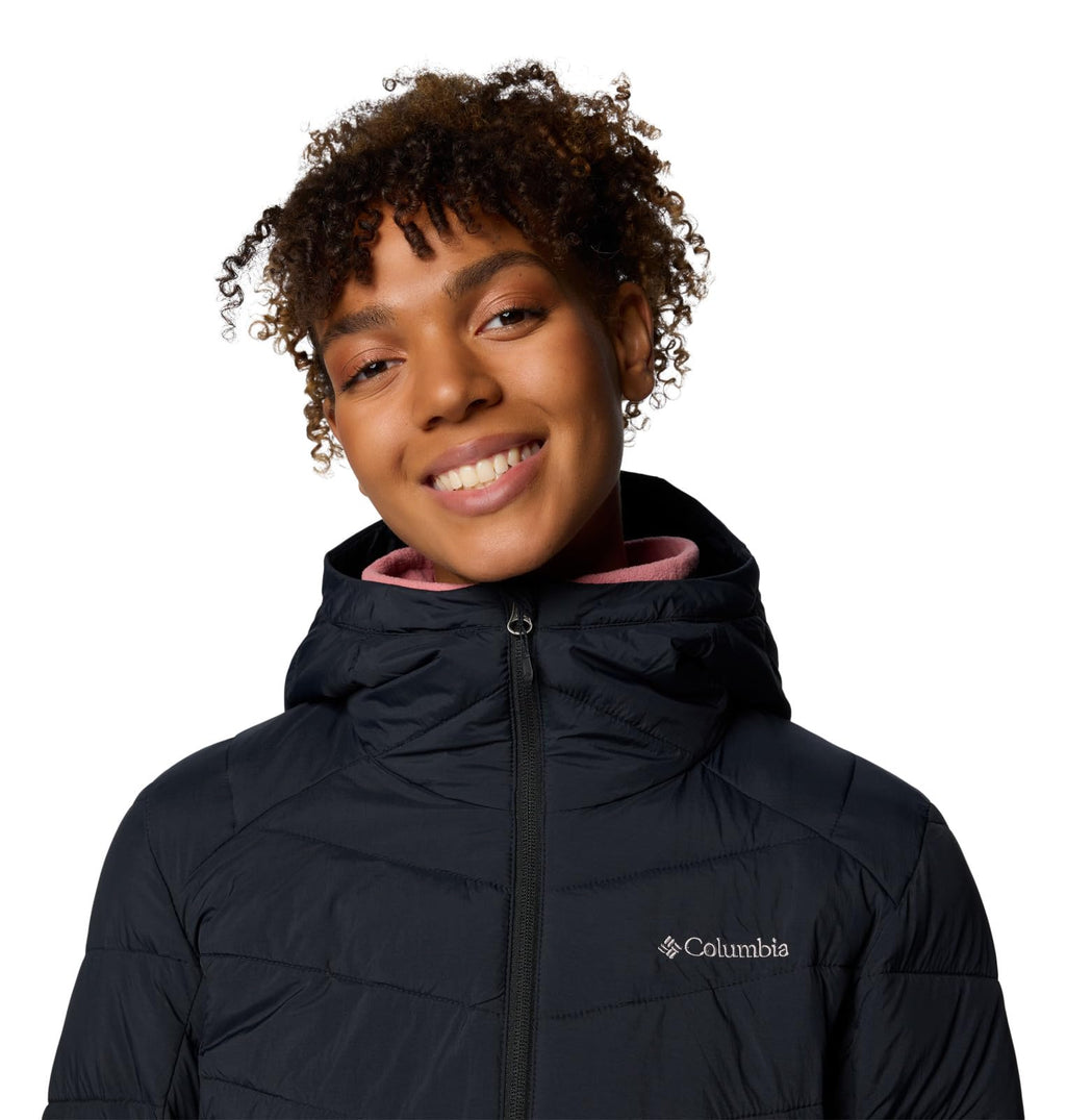 Columbia Womens Joy Peak II Hooded Jacket, Black, Large