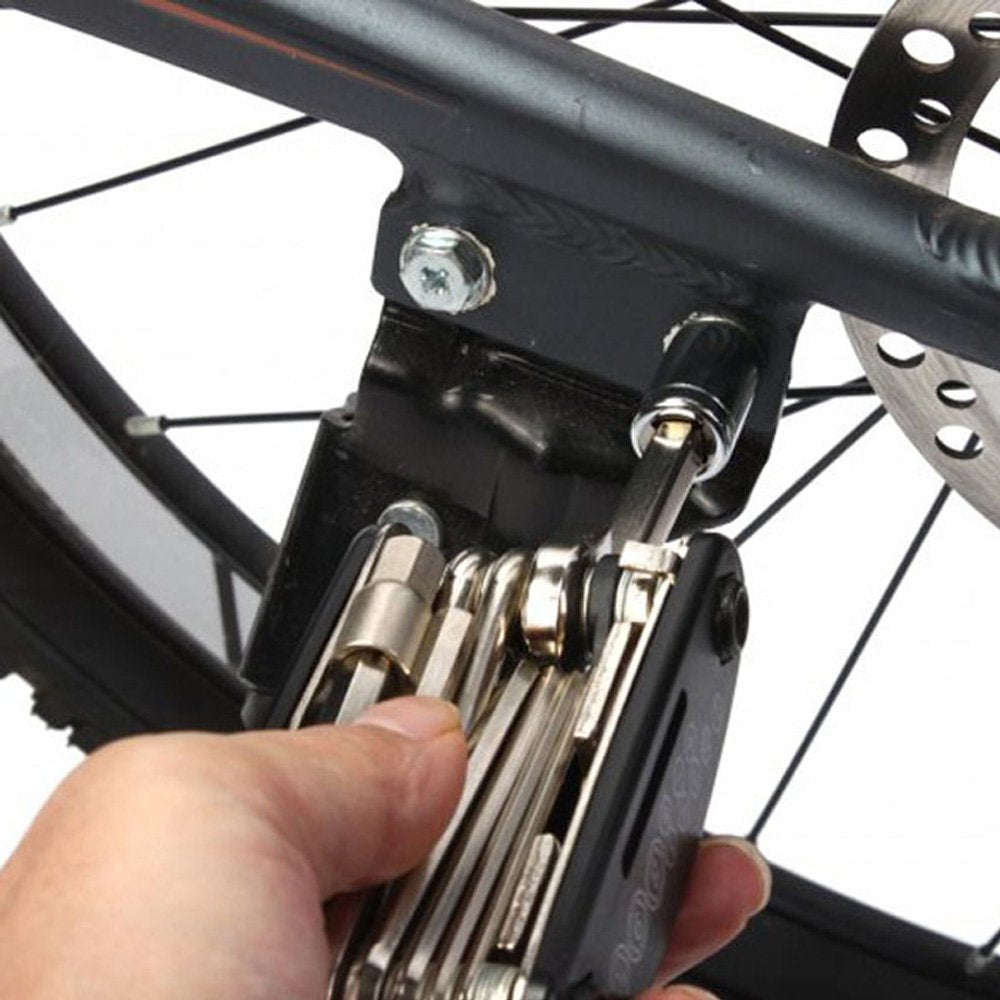 Daway B32 Bike Repair Tool Kits - 16 In 1 Multi Function Bicycle Mechanic Fix Tools Set Bag, Glueless Tire Tube Patches & Tire L