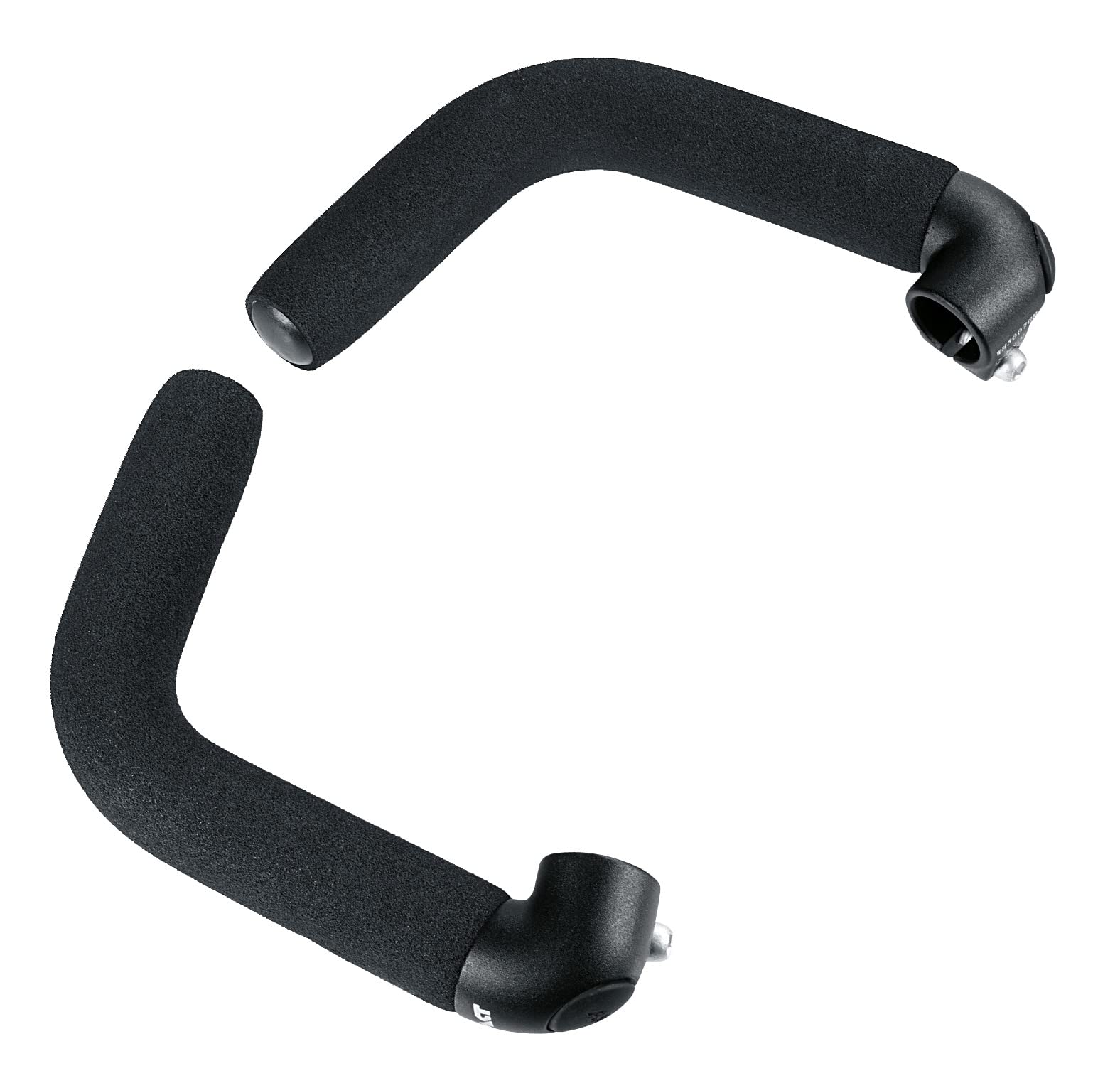 ergotec Bar-Ends Touring-L 50010001 Bar Ends with Soft-Grip Coating AL6061-T6 Aluminium Black/Sand
