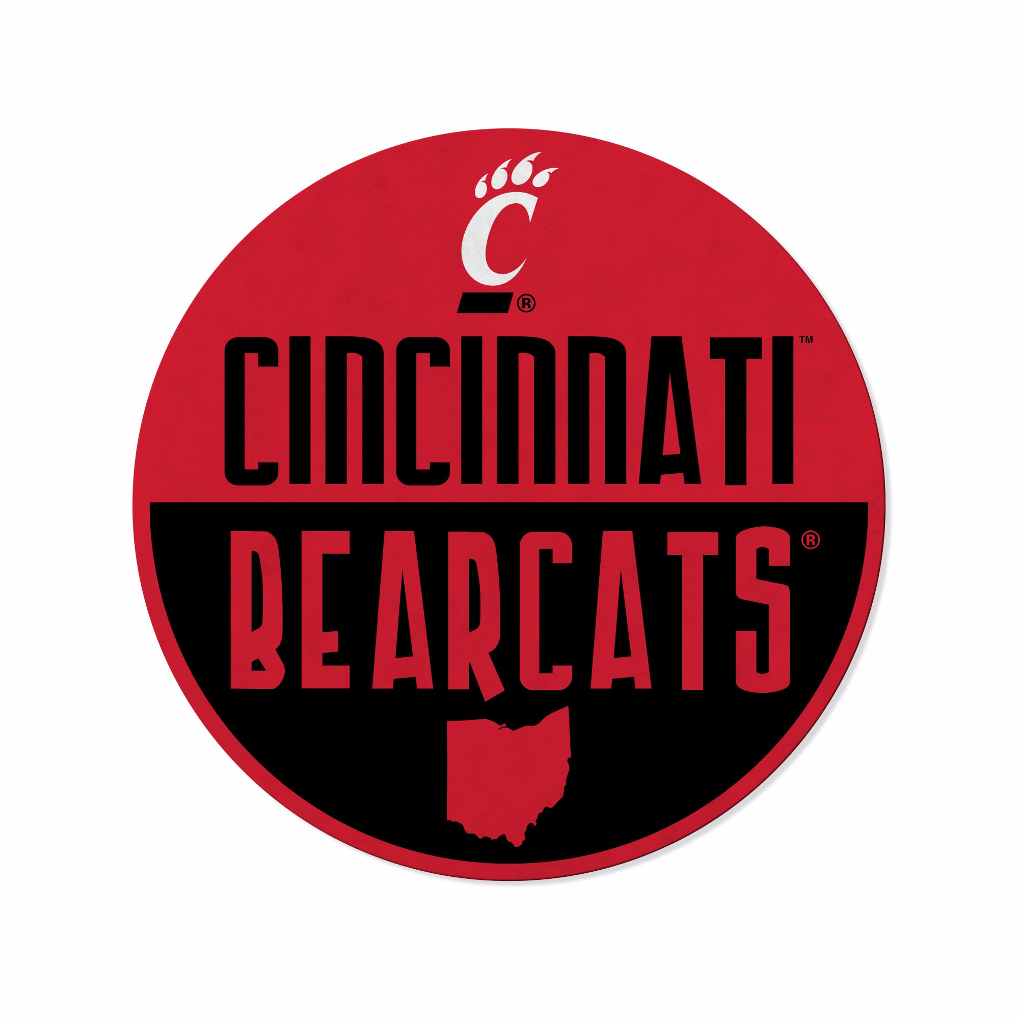 Rico Industries Ncaa Cincinnati Bearcats Classic Shape Cut Pennant - Home And Living Room D  Cor - Soft Felt Ez To Hang,20.5 X 1