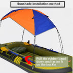 Fishing Sun Shade, 2-4 Persons Boat Sun Shelter Sailboat Awning Cover Fishing Canopy Tent Sun Shade (4 Persons(Suitable Replacem