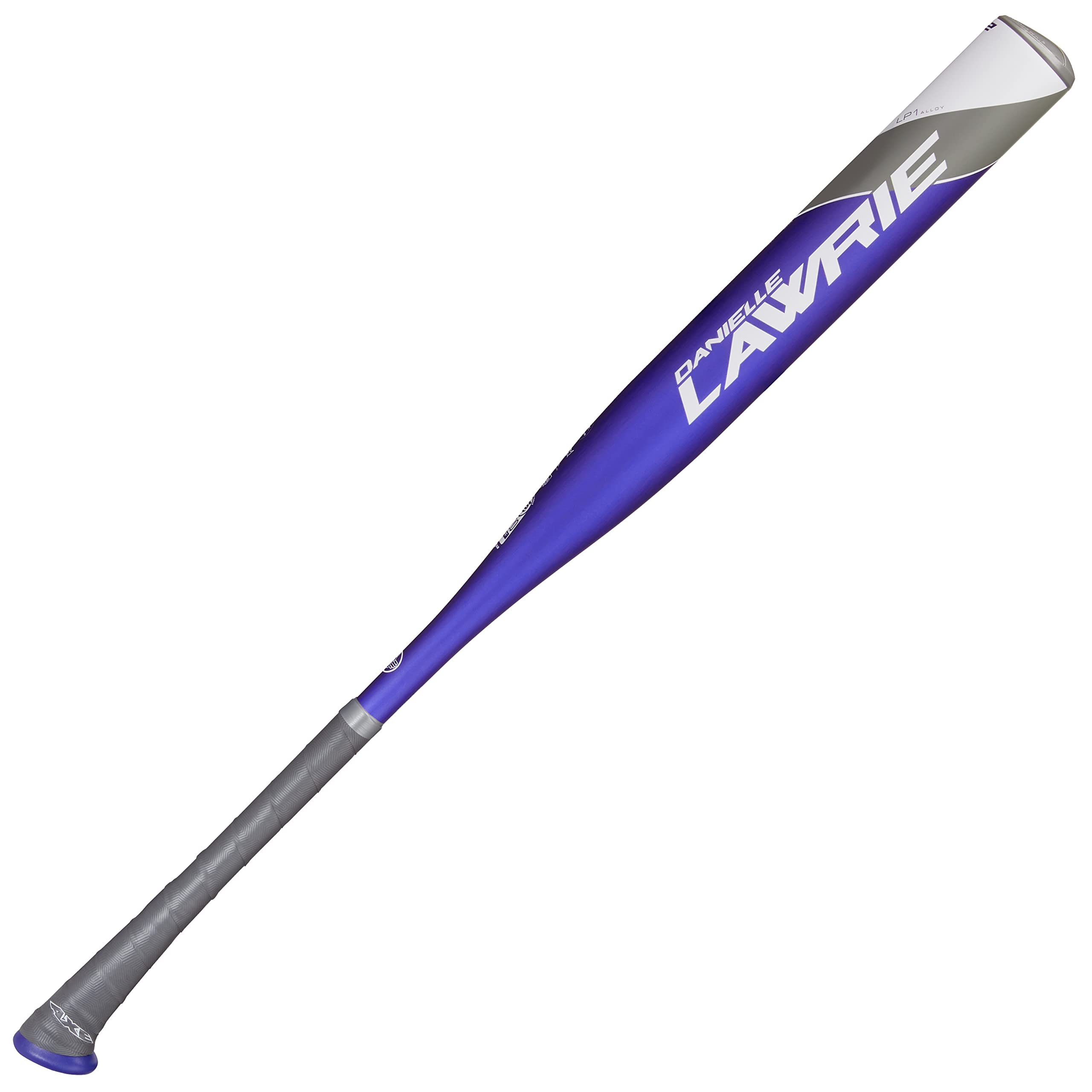 Axe Bat 2023 Danielle Lawrie (-12, 2-1/4'') Asa/Usa Usssa Fastpitch Softball Bat, 1-Piece Alloy, Purple/Gray/White (29'' / 17 Oz