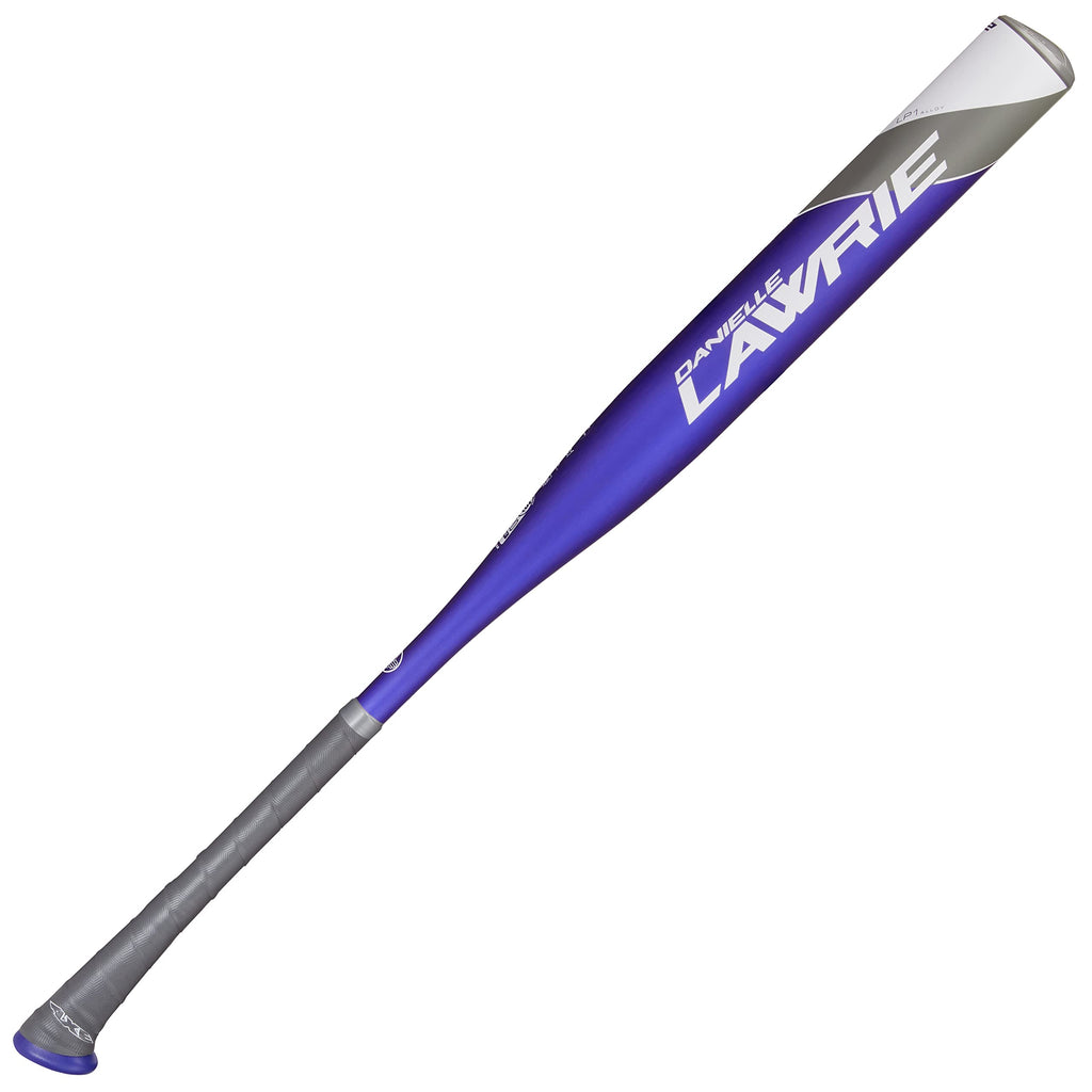 Axe Bat 2023 Danielle Lawrie (-12, 2-1/4'') Asa/Usa Usssa Fastpitch Softball Bat, 1-Piece Alloy, Purple/Gray/White (27'' / 15 Oz