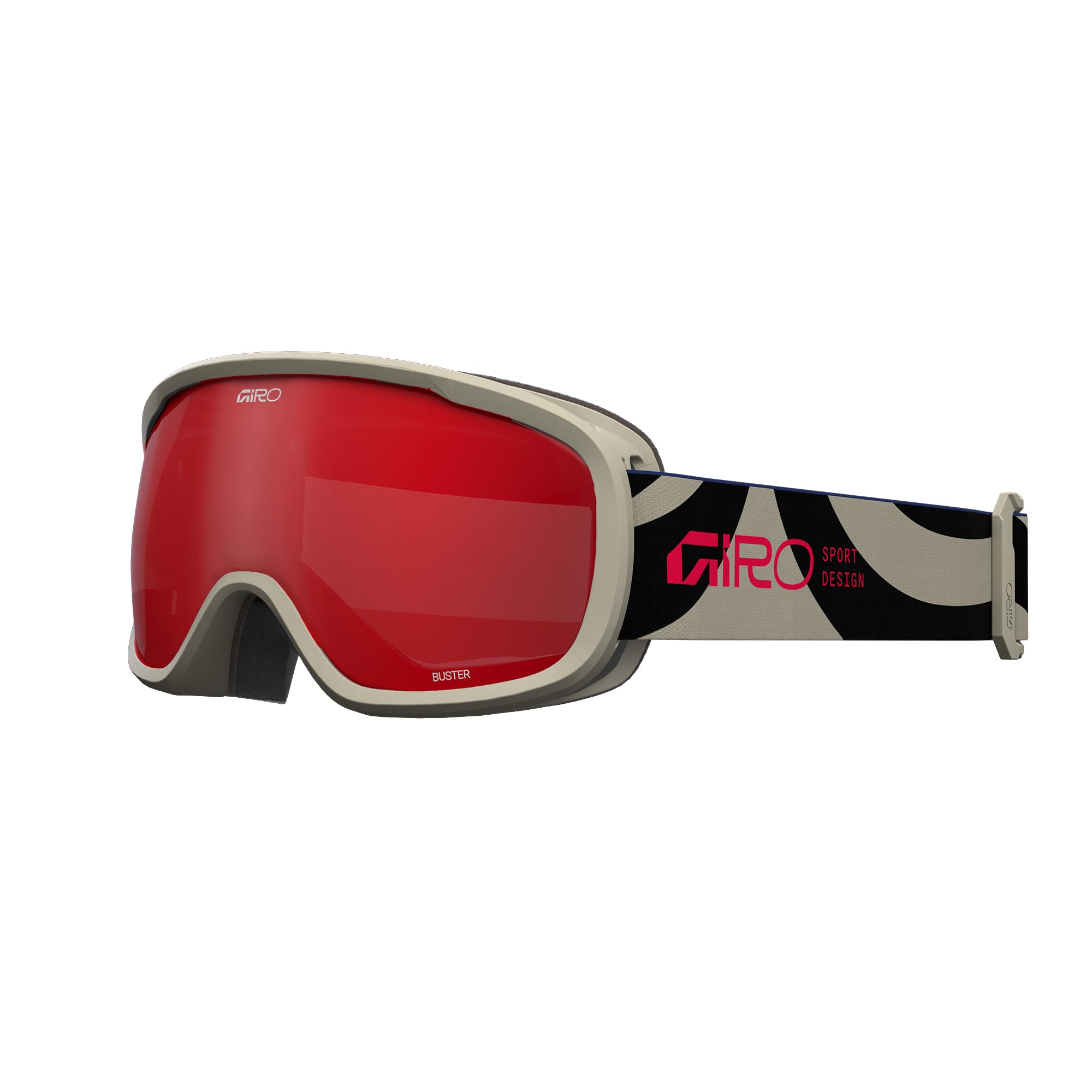 Giro Buster Kids Snow Goggle Black Flow - Amber Scarlet