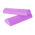 Enakshi (LABEL) Creations 2Pcs EVA Half Foam Roller Roller for Back Neck Legs Massage Flexibility Purple