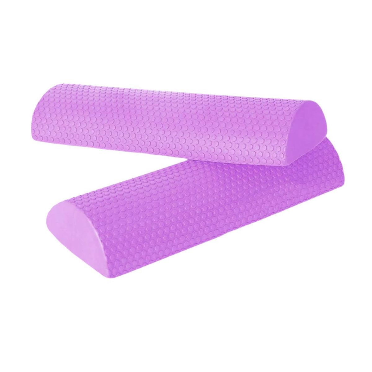 Enakshi (LABEL) Creations 2Pcs EVA Half Foam Roller Roller for Back Neck Legs Massage Flexibility Purple