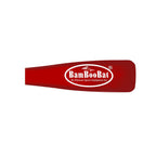 Bamboobat 18'' Hand Trainer/Glove Pounder Wood Baseball Bat, White Handle/Bright Red