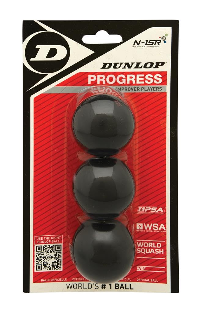 Dunlop Sports Progress - Blister Pack of 3 Balls