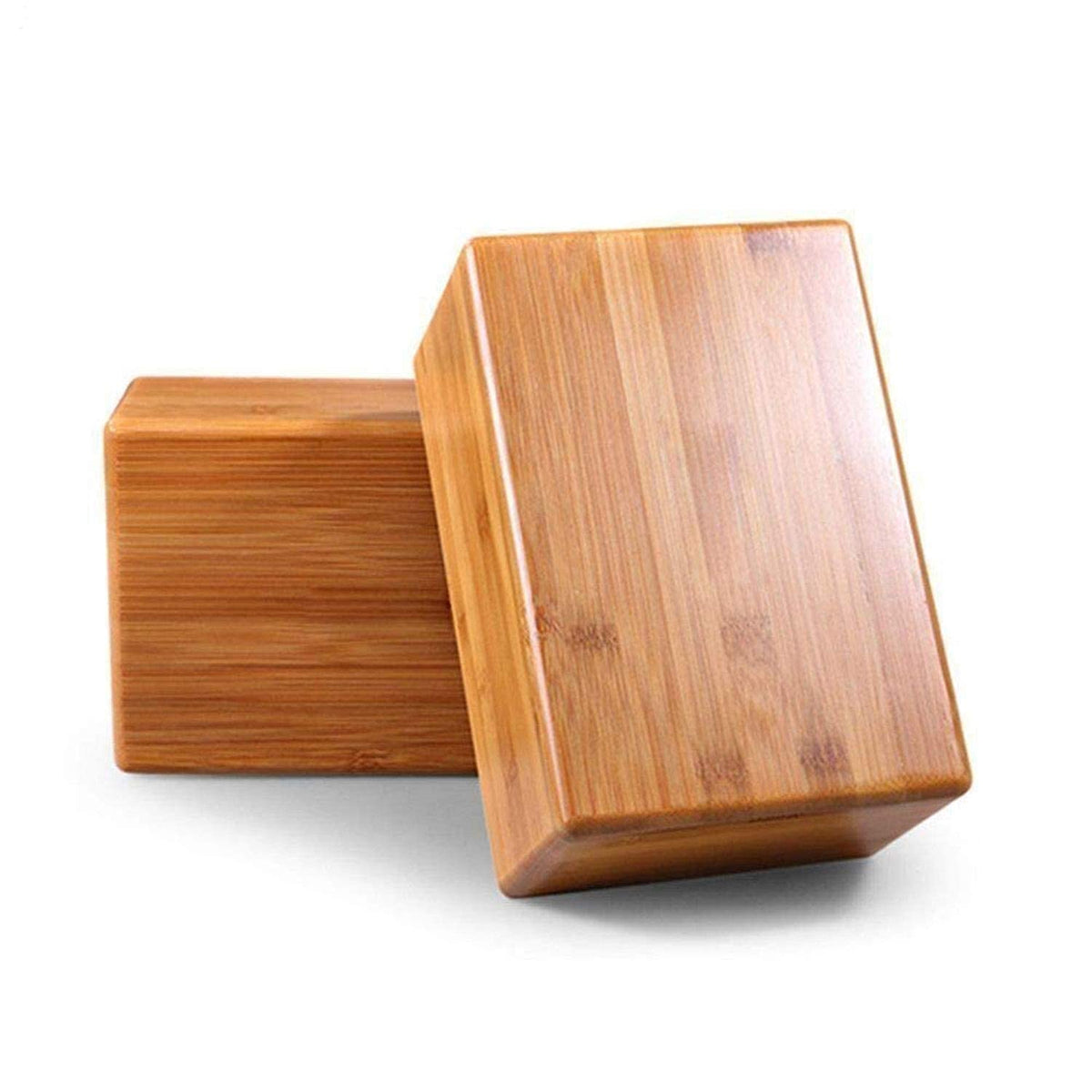 Wood Stone Tm  Wooden Yoga Block Brick Support For Decent Poses (Set Of 2)