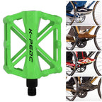 Boruizhen Aluminium Cnc Bike Platform Pedals Lightweight Road Cycling Bicycle Pedals For Mtb Bmx (Green)