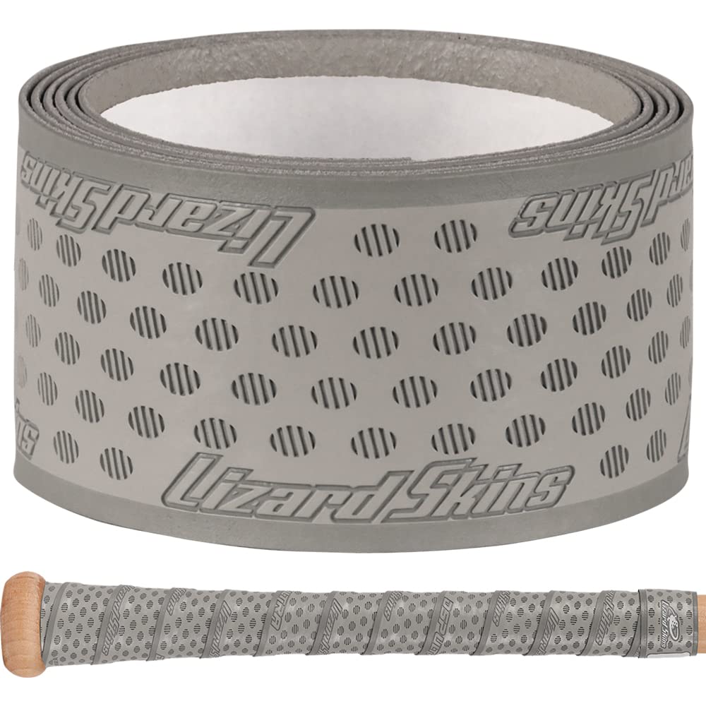 Lizard Skins Dsp Ultra 1.1Mm Bat Grip - Next-Gen Durasoft Polymer Baseball & Softball Bat Tape (Platinum Grey)