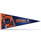 Rico Industries Ncaa Virginia Cavaliers Primary 12'' X 30'' Felt Wall D  Cor Pennant - Great For Home/Bed Room/Man Cave D  Cor