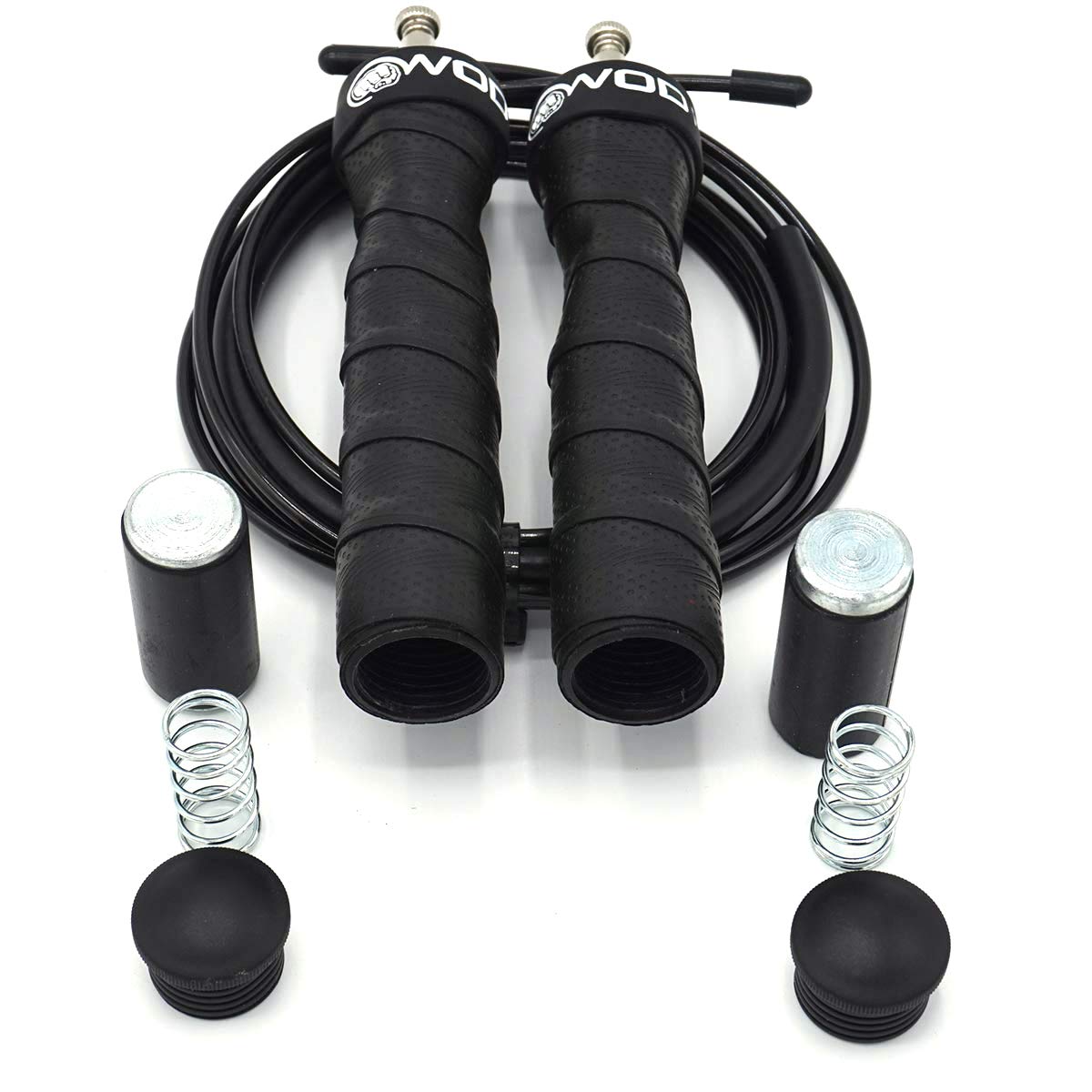 Weighted Jump Rope For Women & Men - 1 Pound (1Lb) Adjustable Heavy Speed Jump Rope Handles With Removable Weights, Cross Traini