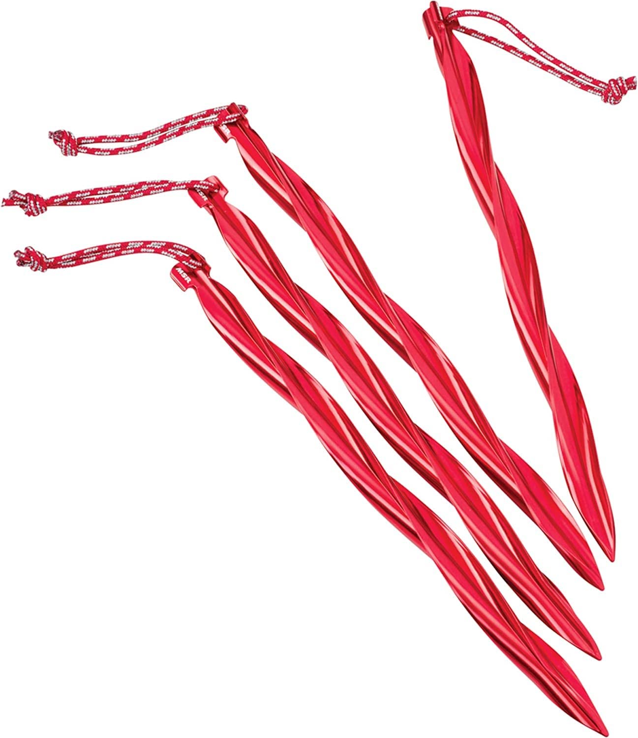 Msr Cyclone 10'' Tent Stake, 4 Pack, Red