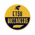 Rico Industries Ncaa East Tennessee State Buccaneers Classic Shape Cut Pennant - Home And Living Room D  Cor - Soft Felt Ez To H