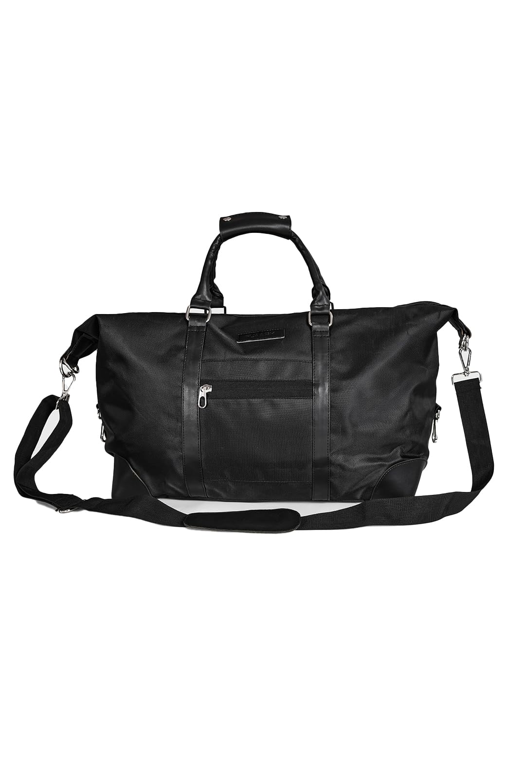 Fuaark Unisex 40L Gym Duffel Bag With WaterResistant Fabric & Multiple Compartments Black