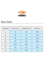 Axesea Womens Wetsuit One Piece Shorty Wetsuit Eco Friendly Thermal Long Sleeve Front Zipper Diving Suit (Orange, 8)