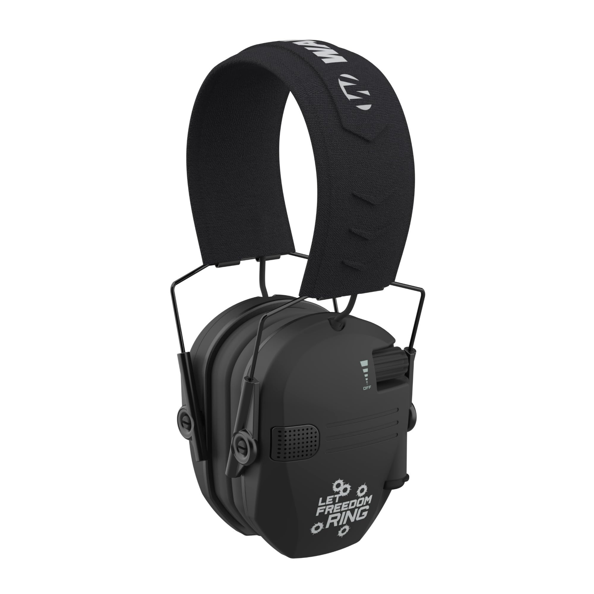 Walker's Razor Slim Electric Earmuffs with Sound-Dampening Composite Housing, Built-In High-Definition Speakers, Cushioned Ear C