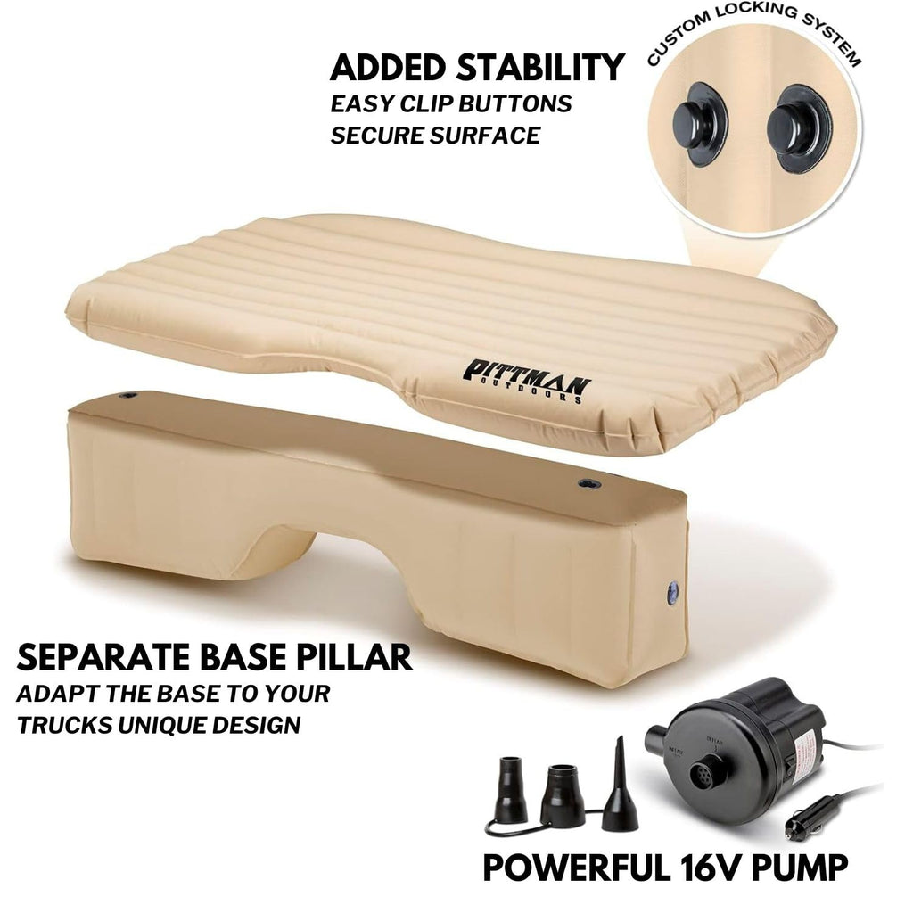 Backseat Bed For Truck - 60'' Backseat Air Mattress For Truck, Vans & Large Suv Bed Mattress - Back Seat Bed For Truck Includes