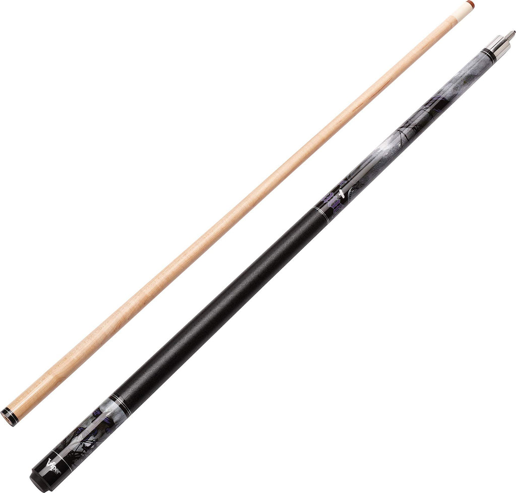 Viper By Gld Products Underground 58'' 2-Piece Billiard/Pool Cue, The Raven, 19 Ounce,Black,50-0650-19
