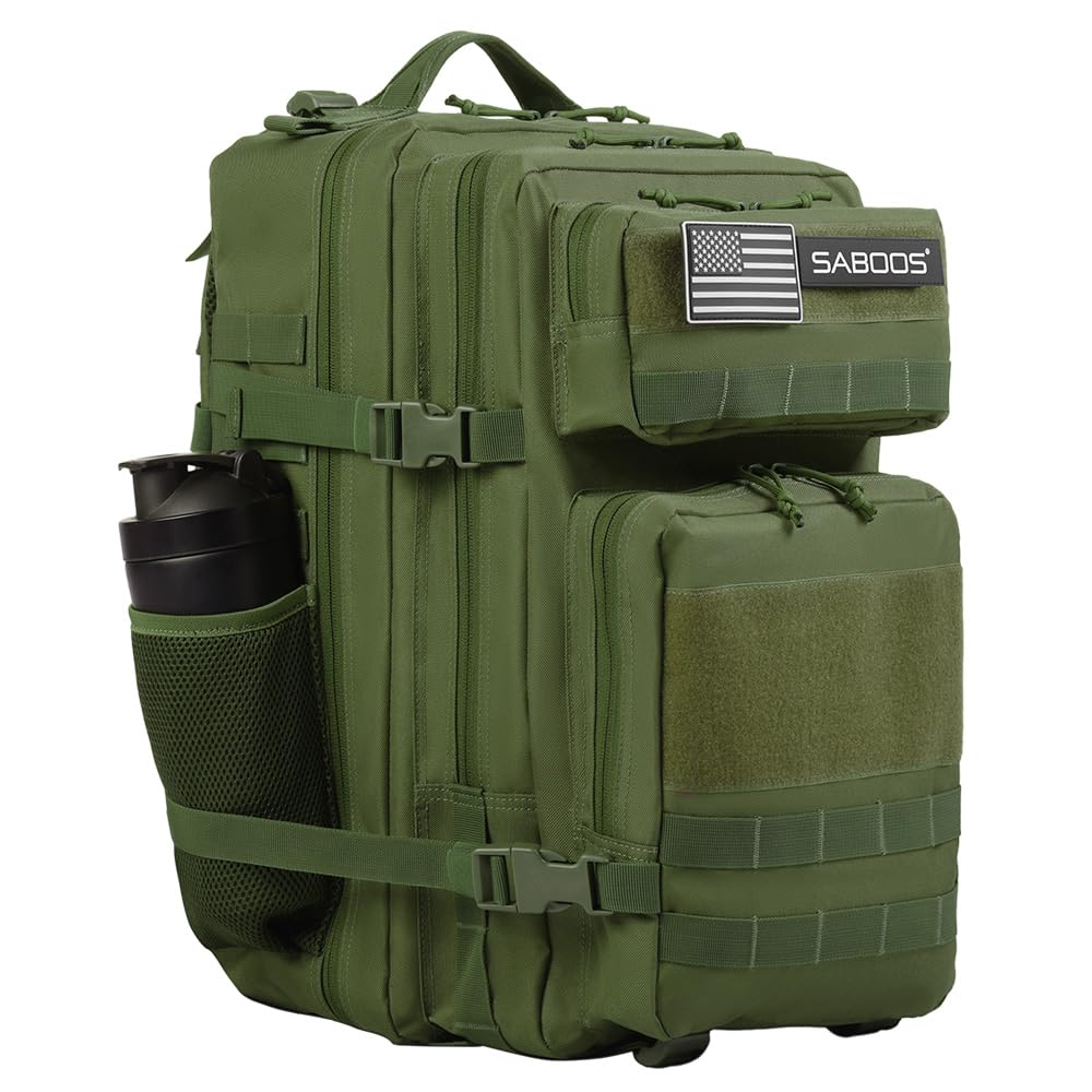 Saboos Gym Backpack For Women Tactical Military Outdoor Hiking Travel Camping Backpack Nylon Large Rucksack 45L