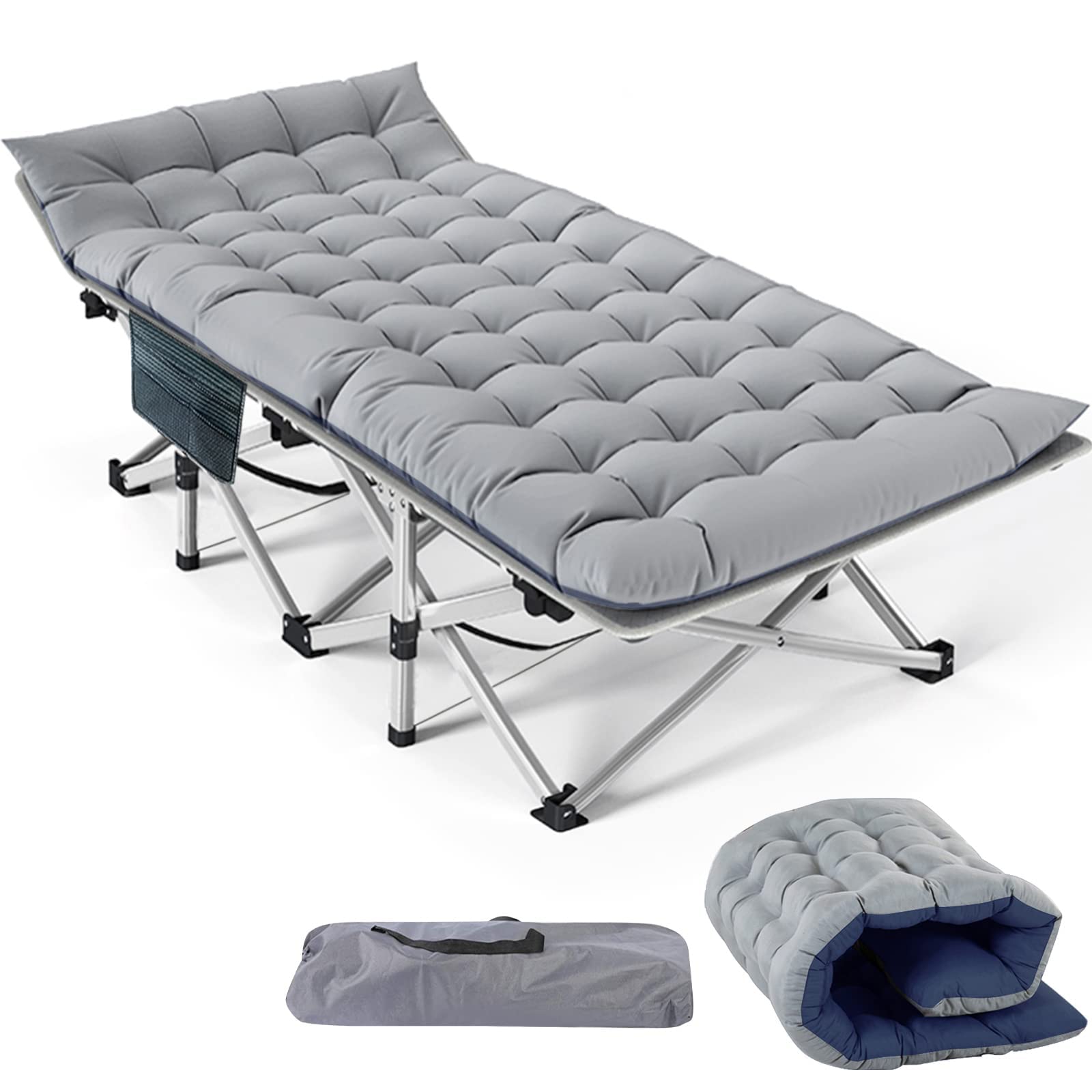 Slsy Folding Camping Cot, Folding Cot Camping Cot For Adults Portable Folding Outdoor Cot With Carry Bags For Outdoor Travel Cam