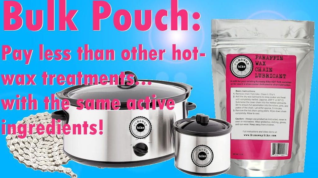 Runaway Bike Hot Tub Paraffin Wax Chain Lubricant