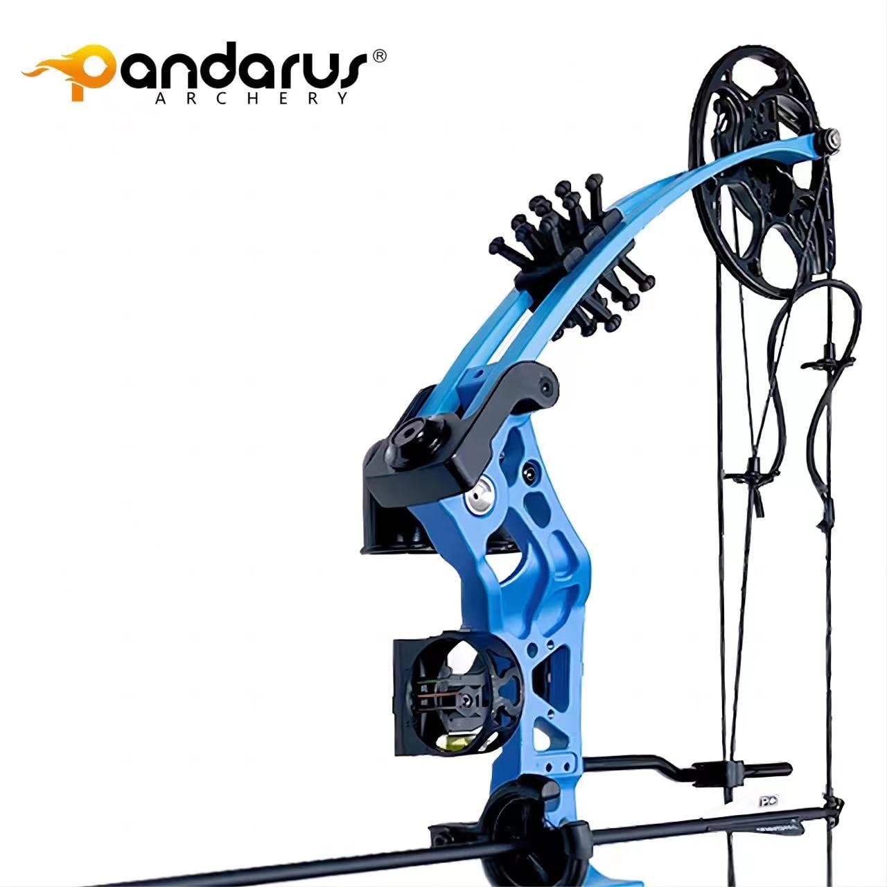 Pandarus Compound Bow Set 15-45Lbs For Pull Beginner And Teens Right Handed Adjustable 18-29 Draw Length, 320 Fps Speed, Hunting