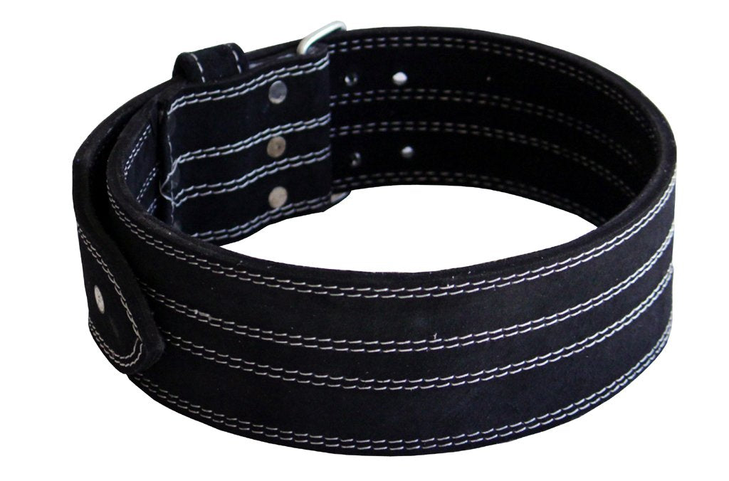 Ader Sporting Goods Leather Power Lifting Belt Black (Medium) 28-35