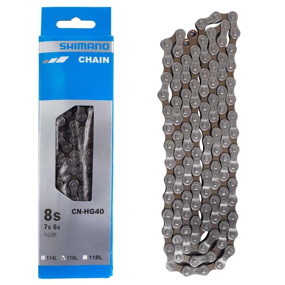 Shimano Hg40 116 Wcl Chain - Grey, 678 Speed